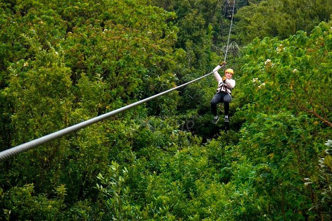 3 hours of the Longest and Highest Extreme Zip line Experience in Monteverde - Getting fitted with harnesses and safety gear