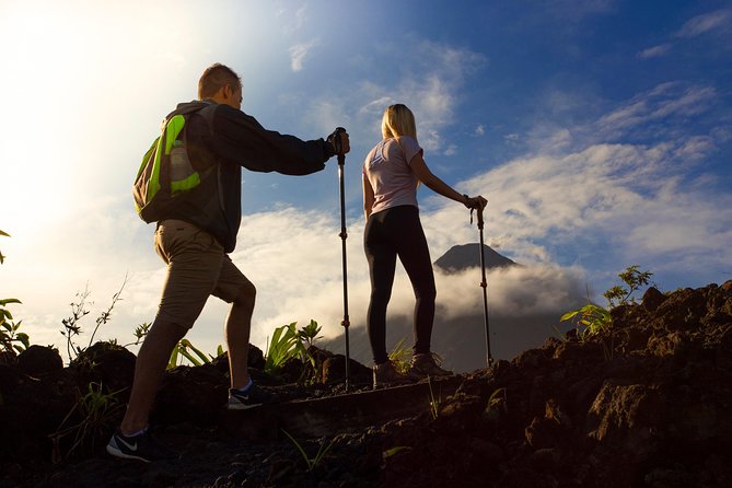 Arenal Volcano Expeditions Walk with Optional Hot Springs - Walking across volcanic stone to the viewpoint