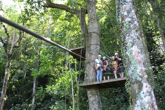 Canopy Tour with Superman and Tarzan Swing in La Fortuna - Safety preparation before the first cable