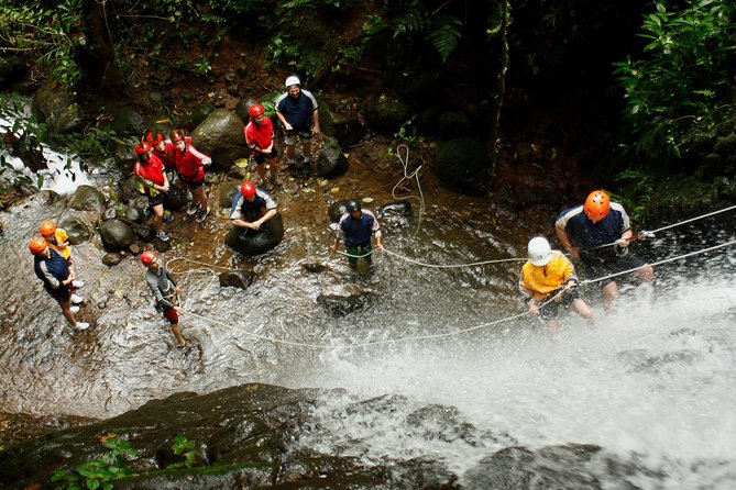 Canyoneering and Canopy Tour in Turrialba - Four waterfall rappels, with water and rope work