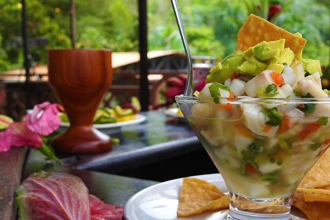 Ceviche & Empanadas Cooking Class - A cooking class with Arenal in the background