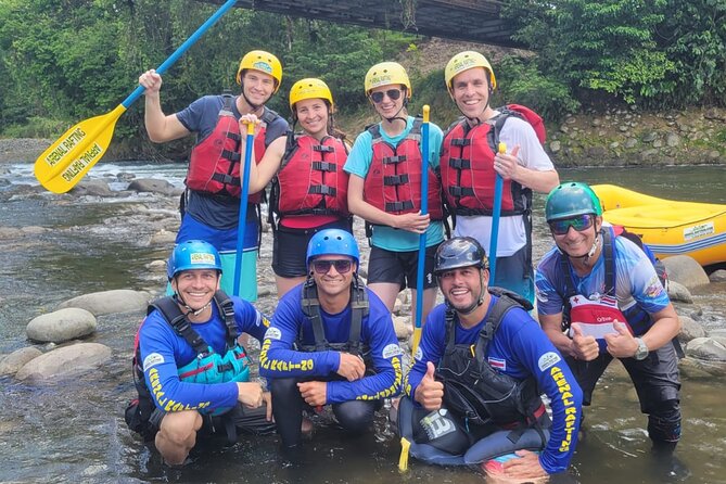 Combo Arenal Rafting and Canyoning Adventure - The lower river slows the pace