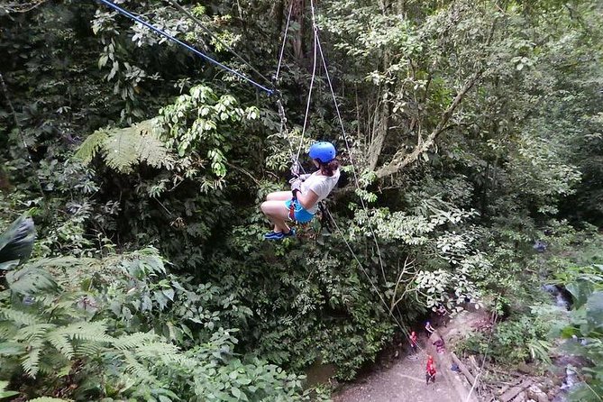 Full Day Class II-III Rafting and Canyoning Rappelling from La Fortuna-Arenal - Rappelling beside waterfalls