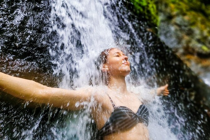 Jungle Hike with Canyoning and Rappelling in Drake Bay - Hiking under the primary forest canopy