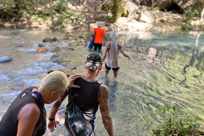 La Leona Waterfall Guided Tour+Transportation - Caves, river crossings, and the final swim