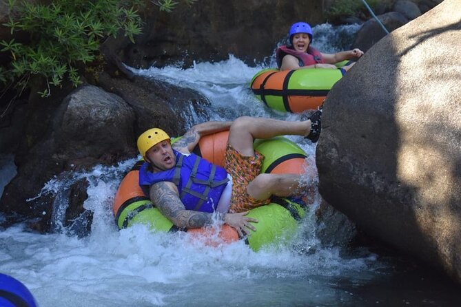 La Leona Waterfall Hike and River Tubing - Tubing through the Rincon de la Vieja region
