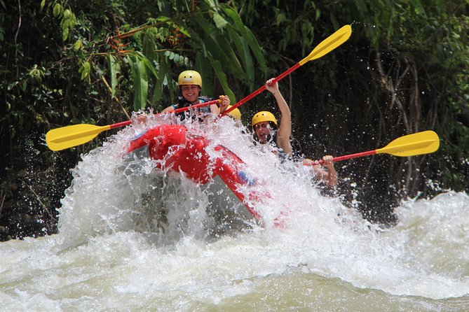Savegre River Rafting Private Trip from Manuel Antonio - A waterfall break with fruit and cookies