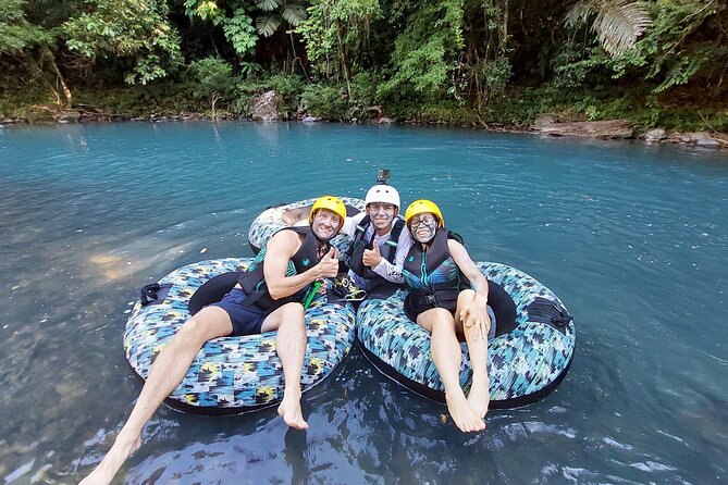Tubing in Rio Celeste - Getting fitted with equipment and meeting your guide